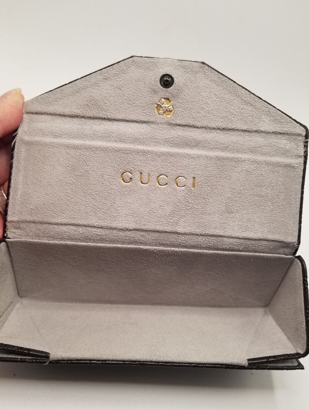 Gucci GG Monogram Tri-Fold Fold Flat Eyeglass Case